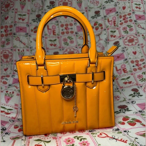 Michael Kors Hamilton Small Patent Satchel - Picture 1 of 8